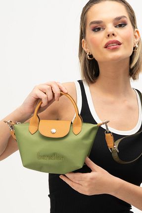 کیف دوشی سبز زنانه چرم مصنوعی United Colors of Benetton - کد 820132402