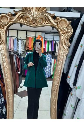 کت بلیزر سبز زنانه پارچه Mintaş - کد 820058924