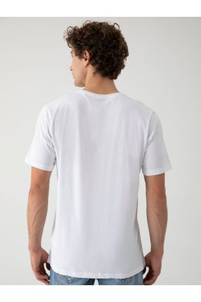 تی شرت سفید مردانه رگولار کد 808549505