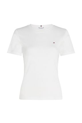 تیشرت سفید زنانه رگولار Tommy Hilfiger - کد 813733518