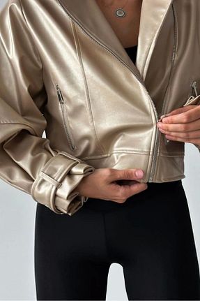 کت بژ زنانه Bomber Eka - کد 757298949