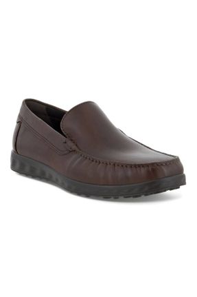 کفش کژوال قهوه ای مردانه چرم طبیعی پاشنه کوتاه ( 4 - 1 cm ) پاشنه ساده کد 126418633