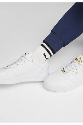 کفش اسنیکر سفید زنانه چرم اصل Puma - کد 798562742