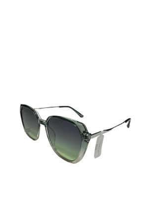 عینک آفتابی سبز زنانه 54 UV400 ترکیبی سایه روشن گربه ای کد 820222725
