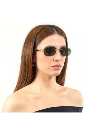 عینک آفتابی سبز زنانه 56 Gucci - کد 820104864