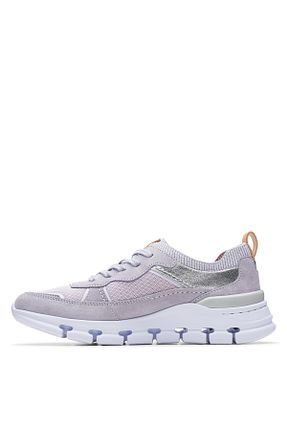 کفش اسنیکر طوسی زنانه بند دار CLARKS - کد 820185959