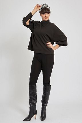بلوز مشکی زنانه چاپی VERDA - کد 109711521