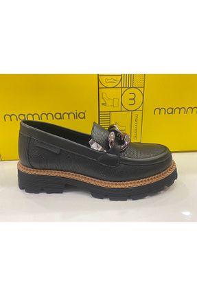 کفش کژوال مشکی زنانه چرم خالص Mammamia - کد 820235363
