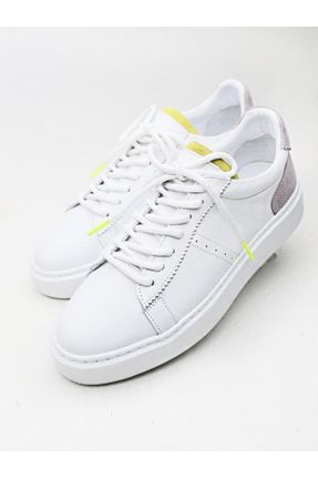 کفش کژوال سفید مردانه چرم طبیعی پاشنه کوتاه ( 4 - 1 cm ) پاشنه پر کد 820264480