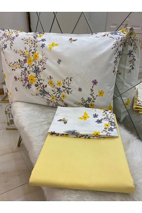 ست ملحفه دونفره نارنجی پنبه ای Özcan Ev Tekstil - کد 346174349
