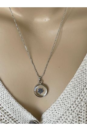 گردنبند جواهر آبی زنانه maycollection - کد 820321065