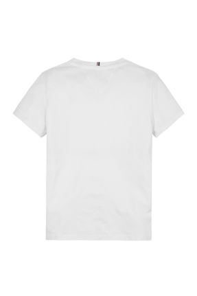 تی شرت سفید زنانه رگولار پنبه - پلی استر تکی کد 808000915