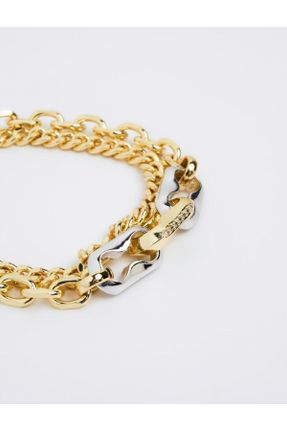 دستبند جواهر طلائی زنانه کد 820330410