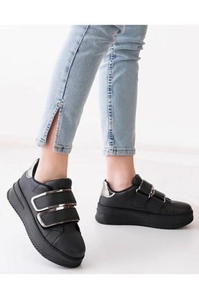 کفش اسنیکر مشکی زنانه بند دار Dark Shoes - کد 820468688
