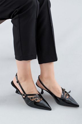 کفش پاشنه بلند کلاسیک مشکی زنانه چرم مصنوعی Stilbagshoes - کد 820471671