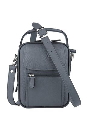 کیف دستی طوسی مردانه سایز متوسط MÇ DERİ - کد 807276542