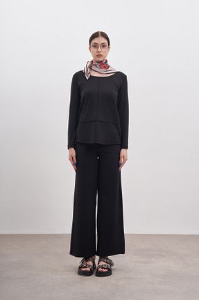 ست بالاتنه و پائین تنه مشکی زنانه بافتنی COLORDS - کد 820477776