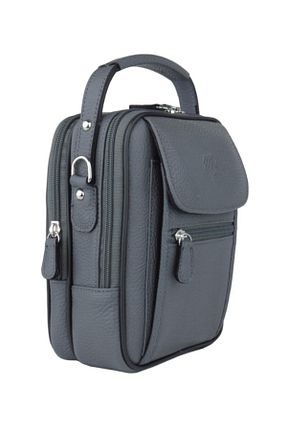 کیف دستی طوسی مردانه سایز متوسط MÇ DERİ - کد 807276542