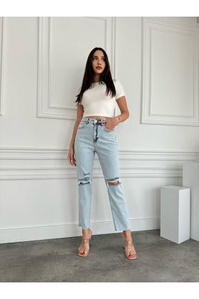 شلوار جین آبی زنانه پاچه لوله تفنگی Bettnes - کد 820551558