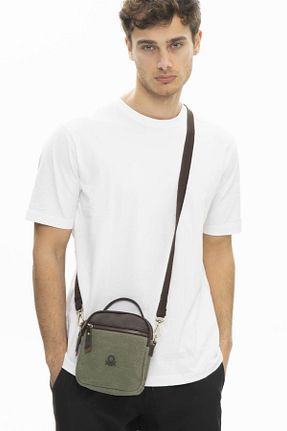 کیف پستچی خاکی مردانه Benetton - کد 740075029