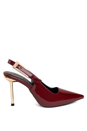 کفش مجلسی زرشکی زنانه چرم لاکی MİSS PARK MODA - کد 820860582