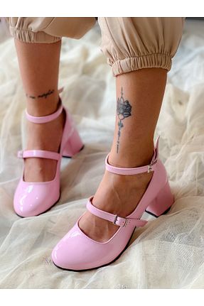 کفش پاشنه بلند کلاسیک صورتی زنانه جیر irmona - کد 820704348