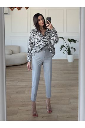 شلوار پارچه ای طوسی زنانه مینی Bettnes - کد 820777108