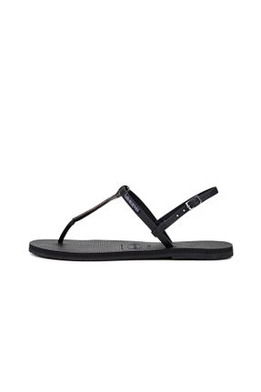 صندل مشکی زنانه پاشنه تخت Havaianas - کد 121921091