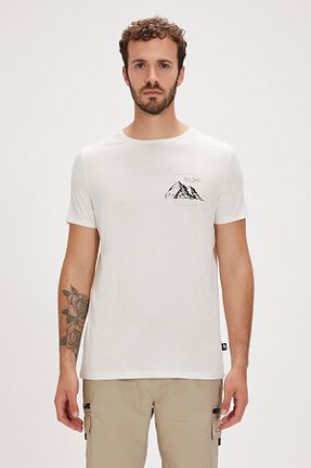تیشرت سفید مردانه رگولار Bad Bear - کد 820929975