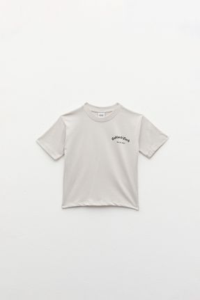 تی شرت طوسی بچه گانه اورسایز تکی طراحی کد 820523634