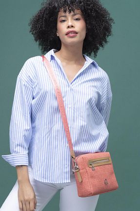 کیف دوشی قرمز زنانه چرم مصنوعی United Colors of Benetton - کد 820156517