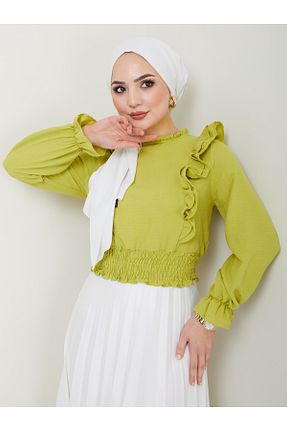 بلوز حجاب سبز زنانه رگولار VOLT CLOTHİNG - کد 820773516