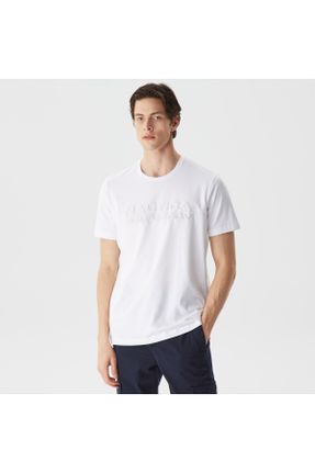تی شرت سفید مردانه رگولار یقه گرد کد 817958370