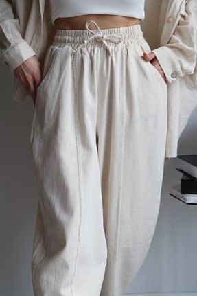 ست بالاتنه و پائین تنه بژ زنانه بافتنی Öykü Gülşen - کد 820909742