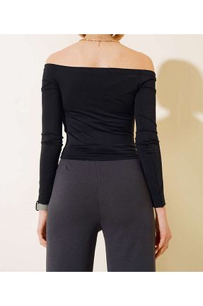 بلوز مشکی زنانه ساده emra wear - کد 820482145