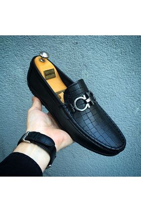کفش لوفر مشکی مردانه چرم خالص Martinetto - کد 820322291