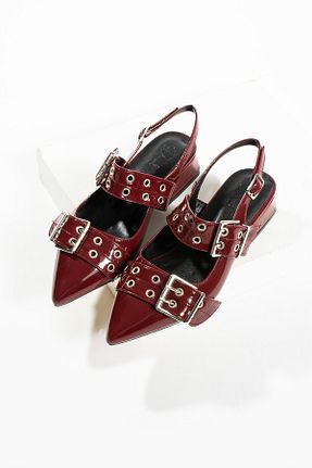 کفش پاشنه بلند کلاسیک زرشکی زنانه چرم مصنوعی DUXAL SHOES - کد 820690409