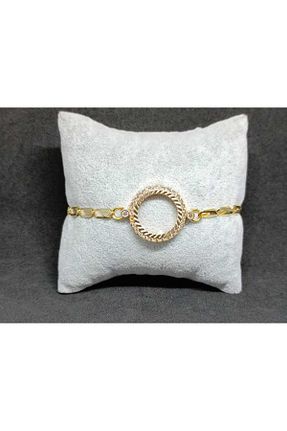دستبند جواهر طلائی زنانه روکش طلا kayalaraksesuar - کد 820699856