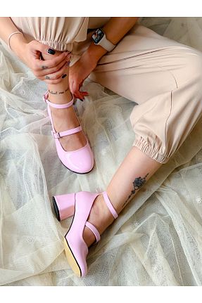 کفش پاشنه بلند کلاسیک صورتی زنانه جیر irmona - کد 820704348