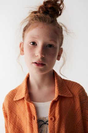 پیراهن نارنجی بچه گانه رگولار Nk Kids - کد 814764465