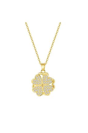 گردنبند استیل ( فولاد ) طلائی زنانه استیل (فولاد) neslyaccessories - کد 667467136