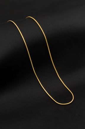 گردنبند استیل طلائی زنانه استیل ضد زنگ کد 821327564
