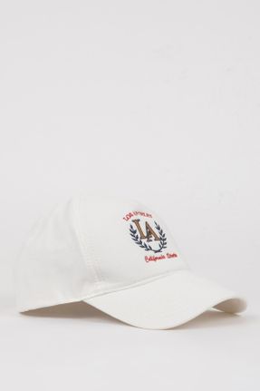 کلاه سفید مردانه پنبه (نخی) کد 821351052