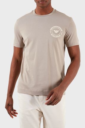 تیشرت بژ مردانه رگولار Emporio Armani - کد 821175425