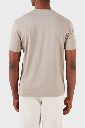 تیشرت بژ مردانه رگولار Emporio Armani - کد 821175425
