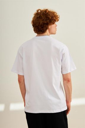 تی شرت سفید مردانه اورسایز کد 821191589