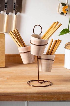 لیوان آب قهوه ای سرامیک FH finehome - کد 821317215