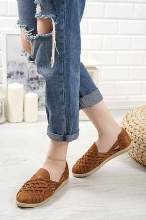 صندل قهوه ای زنانه پاشنه تخت PASSAGE SHOES - کد 112269581