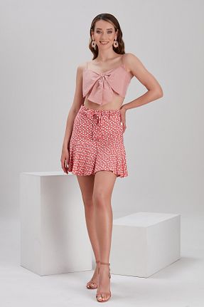 دامن صورتی زنانه پارچه My Style - کد 112614194