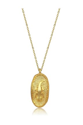 گردنبند نقره طلائی زنانه 925 عیار Kybele Jewellery - کد 112461631